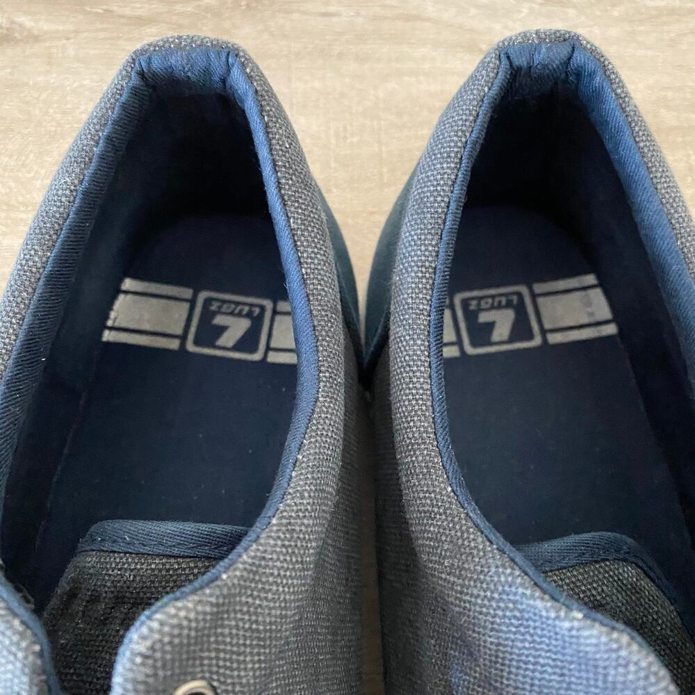 Lugz Mens Vet MM MVETMMC-411 Blue Canvas Low Top Lace Up Sneaker Shoes 10.5 - Picture 8 of 9